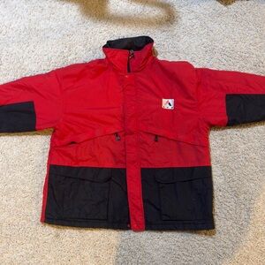 Stylish Red and Black Men's Jacket